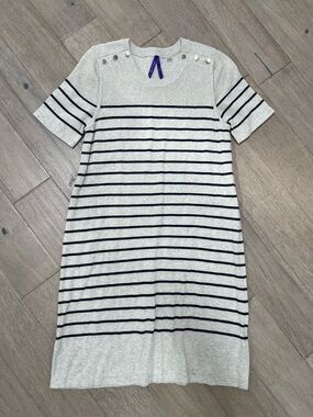 Seraphine Maternity &Nursing Light Gray Knit Sweater Dress